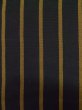 Photo5: L1116L Used Japanese women  Black KOMON dyed / Silk. Stripes   (Grade D) (5)