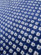 Photo7: Mint L1116M Used Japanese women  Blue KOMON dyed / Silk. Dapple pattern   (Grade A) (7)