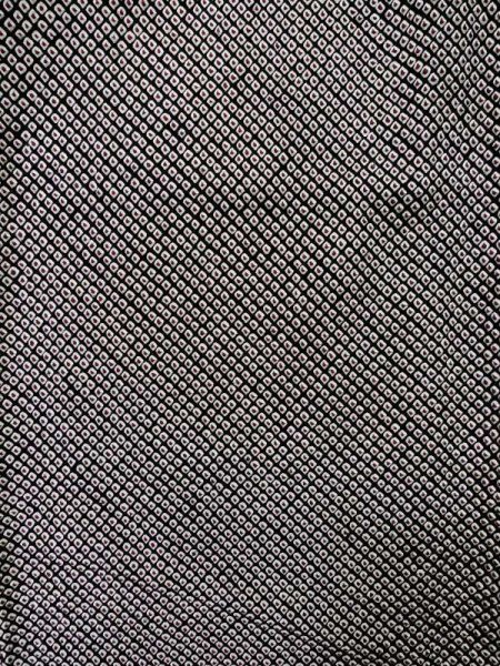 Photo4: Mint L1116U Used Japanese women  Black KOMON dyed / Silk. Dapple pattern   (Grade A) (4)