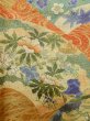 Photo6: L1117D Used Japanese women Pale Orange KOMON dyed / Silk. SAKURA cherry blossom,   (Grade B) (6)
