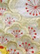 Photo13: L1124A Used Japanese women  Off White UCHIKAKE Wedding / Silk. Peony,   (Grade D) (13)