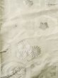 Photo6: L1124B Used Japanese women  Off White UCHIKAKE Wedding / Silk. Chrysanthemum,   (Grade D) (6)