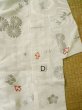 Photo20: L1124B Used Japanese women  Off White UCHIKAKE Wedding / Silk. Chrysanthemum,   (Grade D) (20)