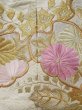 Photo11: L1124C Used Japanese women  Off White UCHIKAKE Wedding / Silk. Peony,   (Grade B) (11)