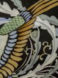 Photo8: L1124E Used Japanese women  Black UCHIKAKE Wedding / Silk. Phoenix,   (Grade D) (8)