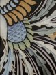 Photo9: L1124E Used Japanese women  Black UCHIKAKE Wedding / Silk. Phoenix,   (Grade D) (9)