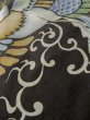 Photo15: L1124E Used Japanese women  Black UCHIKAKE Wedding / Silk. Phoenix,   (Grade D) (15)