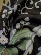 Photo17: L1124E Used Japanese women  Black UCHIKAKE Wedding / Silk. Phoenix,   (Grade D) (17)