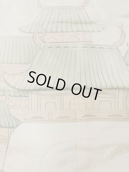 Photo19: L1124E Used Japanese women  Black UCHIKAKE Wedding / Silk. Phoenix,   (Grade D) (19)