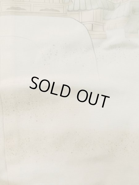 Photo20: L1124E Used Japanese women  Black UCHIKAKE Wedding / Silk. Phoenix,   (Grade D) (20)