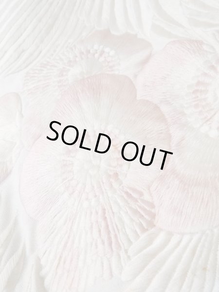 Photo12: L1124F Used Japanese women  White UCHIKAKE Wedding / Synthetic. UME plum bloom,   (Grade C) (12)