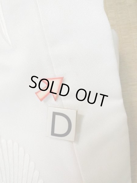 Photo20: L1124F Used Japanese women  White UCHIKAKE Wedding / Synthetic. UME plum bloom,   (Grade C) (20)