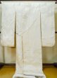 Photo3: L1124I Used Japanese women  White UCHIKAKE Wedding / Silk. TACHIBANA orange, For wedding  (Grade C) (3)