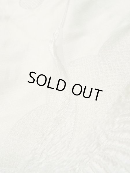 Photo9: L1124I Used Japanese women  White UCHIKAKE Wedding / Silk. TACHIBANA orange, For wedding  (Grade C) (9)