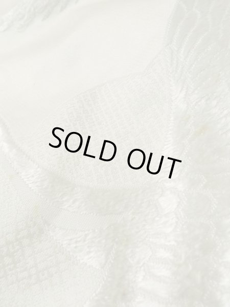 Photo11: L1124I Used Japanese women  White UCHIKAKE Wedding / Silk. TACHIBANA orange, For wedding  (Grade C) (11)