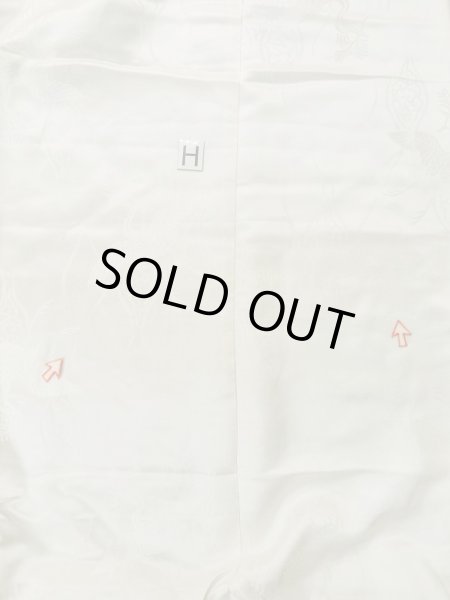 Photo21: L1124J Used Japanese women  White UCHIKAKE Wedding / Silk.    (Grade C) (21)