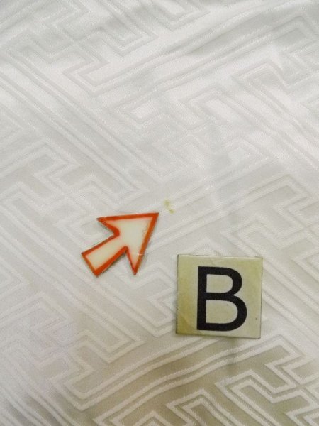 Photo15: L1124L Used Japanese women  White UCHIKAKE Wedding / Silk.  For wedding  (Grade C) (15)