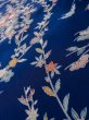 Photo10: Mint L1201A Used Japanese women  Blue KOMON dyed / Silk. SAKURA cherry blossom,   (Grade A) (10)