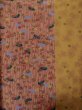 Photo4: Mint L1201P Used Japanese women Pale Pink KOMON dyed / Synthetic. Flower, Comb pattern  (Grade A) (4)