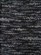 Photo3: L1201R Used Japanese women  Black KOMON dyed / Silk. Abstract pattern   (Grade D) (3)