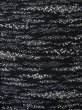Photo4: L1201R Used Japanese women  Black KOMON dyed / Silk. Abstract pattern   (Grade D) (4)