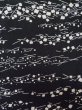 Photo6: L1201R Used Japanese women  Black KOMON dyed / Silk. Abstract pattern   (Grade D) (6)