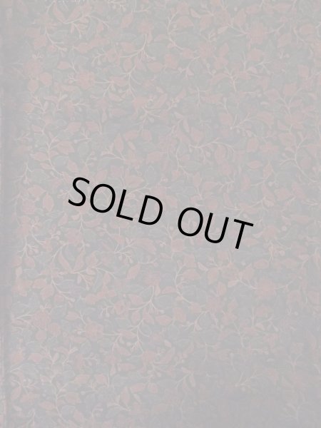 Photo3: Mint L1201S Used Japanese women Pale Dark Red KOMON dyed / Silk. Chinz pattern   (Grade A) (3)