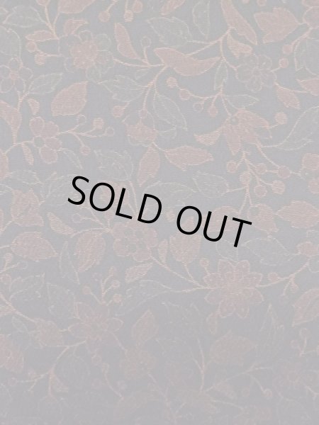 Photo5: Mint L1201S Used Japanese women Pale Dark Red KOMON dyed / Silk. Chinz pattern   (Grade A) (5)