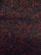 Photo7: Mint L1201S Used Japanese women Pale Dark Red KOMON dyed / Silk. Chinz pattern   (Grade A) (7)