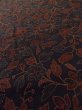 Photo8: Mint L1201S Used Japanese women Pale Dark Red KOMON dyed / Silk. Chinz pattern   (Grade A) (8)