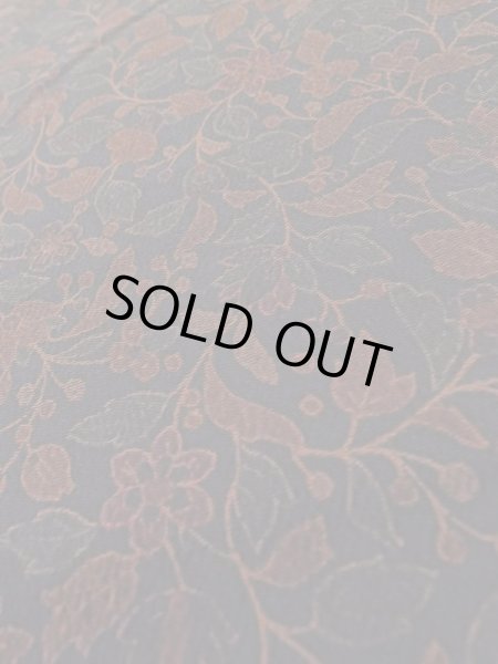 Photo9: Mint L1201S Used Japanese women Pale Dark Red KOMON dyed / Silk. Chinz pattern   (Grade A) (9)