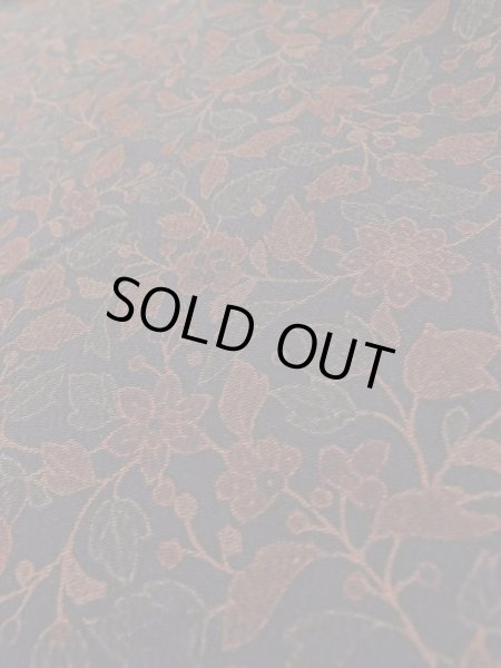 Photo10: Mint L1201S Used Japanese women Pale Dark Red KOMON dyed / Silk. Chinz pattern   (Grade A) (10)