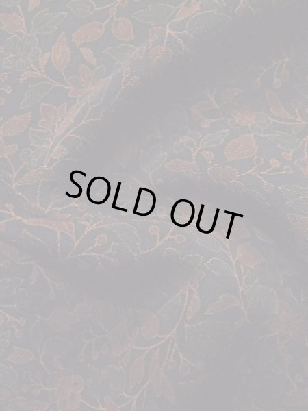 Photo11: Mint L1201S Used Japanese women Pale Dark Red KOMON dyed / Silk. Chinz pattern   (Grade A) (11)