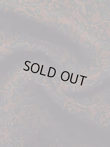 Photo12: Mint L1201S Used Japanese women Pale Dark Red KOMON dyed / Silk. Chinz pattern   (Grade A) (12)