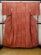 Photo1: Mint L1201U Used Japanese women  Vermilion EDO KOMON pattern dyed / Silk. Flower,   (Grade A) (1)