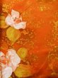 Photo5: Mint L1201W Used Japanese women  Orange KOMON dyed / Silk. Rose,   (Grade A) (5)