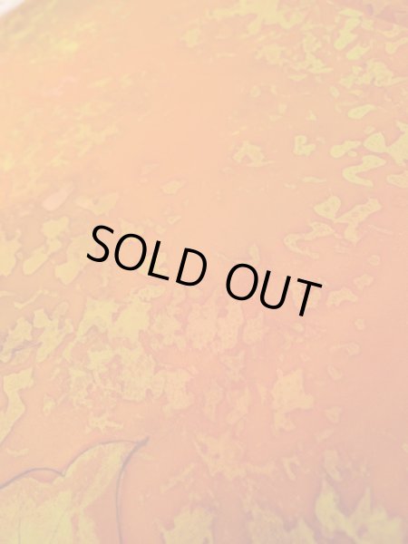 Photo11: Mint L1201W Used Japanese women  Orange KOMON dyed / Silk. Rose,   (Grade A) (11)