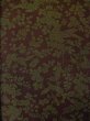 Photo5: L1202A Used Japanese women  Brown KOMON dyed / Silk. Flower,   (Grade B) (5)