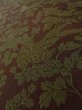 Photo11: L1202A Used Japanese women  Brown KOMON dyed / Silk. Flower,   (Grade B) (11)