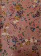 Photo4: L1202D Used Japanese women Pale Pink KOMON dyed / Silk. UME plum bloom,   (Grade C) (4)
