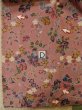 Photo17: L1202D Used Japanese women Pale Pink KOMON dyed / Silk. UME plum bloom,   (Grade C) (17)