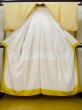 Photo2: L1213C Used Japanese women Pale Yellow IROMUJI plain colored / Silk.    (Grade C) (2)