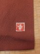 Photo4: L1213N Used Japanese women  Brown IROMUJI plain colored / Silk.    (Grade B) (4)