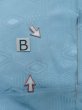 Photo15: L1213O Used Japanese women Pale Light Blue IROMUJI plain colored / Silk.    (Grade C) (15)