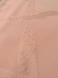 Photo10: L1213P Used Japanese women Pale Pink IROMUJI plain colored / Silk.  Base woven pattern: kimono fabric roll  (Grade C) (10)