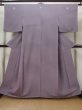 Photo1: L1213R Used Japanese women Pale Purple IROMUJI plain colored / Silk.    (Grade C) (1)