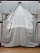 Photo2: Mint L1213S Used Japanese womenPale Light Gray TOMESODE formal / Silk.    (Grade A) (2)