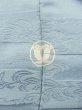 Photo3: L1213V Used Japanese women Pale Light Blue IROMUJI plain colored / Silk.    (Grade C) (3)