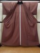 Photo2: L1213X Used Japanese women  Brown IROMUJI plain colored / Synthetic.    (Grade D) (2)