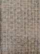 Photo3: L1214A Used Japanese women Pale Gray TSUMUGI pongee / Silk.    (Grade C) (3)